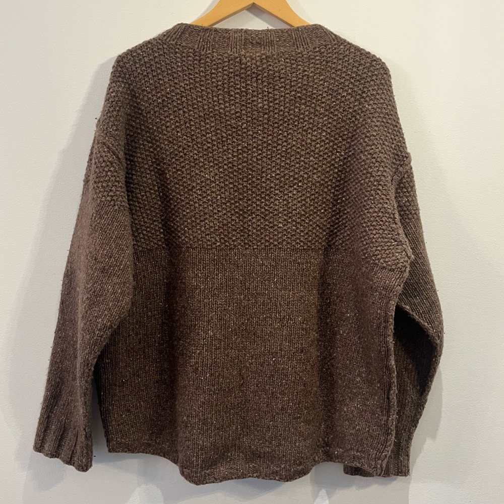 SOLD - James Street Co. Wool Fisherman Sweater - Picture 2 of 4